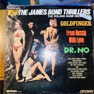007 James Bond Thrillers The Roland Shaw Orchestra RARE MONO LL-3341 LP VINYL​